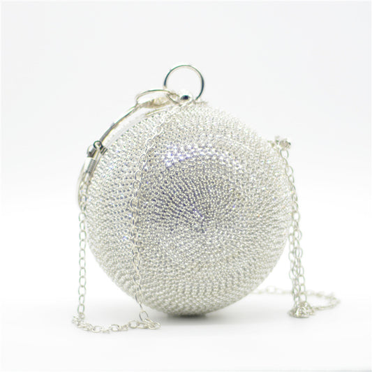 Bolso de Noche con Diseño de Esfera Cubierta de Strass