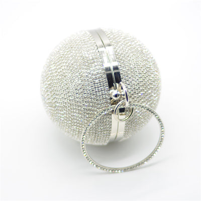 Bolso de Noche con Diseño de Esfera Cubierta de Strass - Image 4