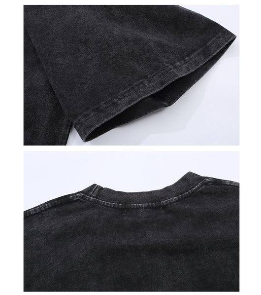 Playera Suelta Estilo Vintage Unisex Tendencia Street - Image 5
