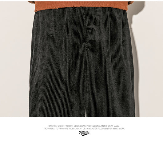 Pantalones de Pana Casual Japoneses para Hombre - Image 15