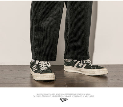 Pantalones de Pana Casual Japoneses para Hombre - Image 13