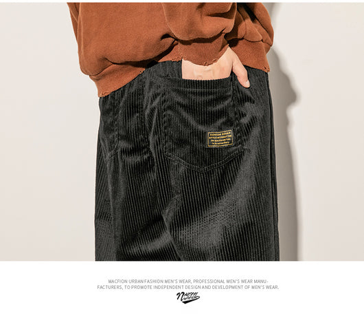 Pantalones de Pana Casual Japoneses para Hombre - Image 14