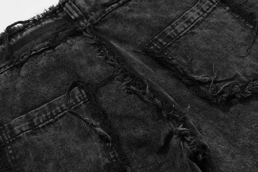 Pantalones Vaqueros Punk Rotos con Flecos - Estilo Street Extreme para Hombre - Image 13