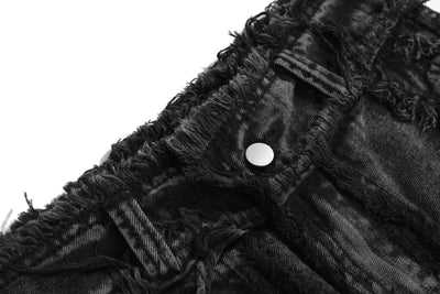 Pantalones Vaqueros Punk Rotos con Flecos - Estilo Street Extreme para Hombre - Image 10