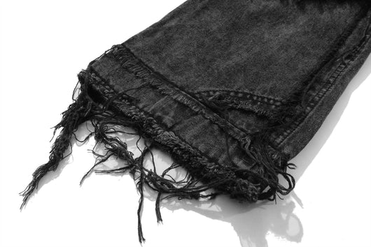 Pantalones Vaqueros Punk Rotos con Flecos - Estilo Street Extreme para Hombre - Image 11