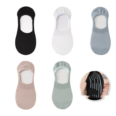 Calcetines Invisibles para Mujer - Algodón Puro con Silicona Antideslizante - Image 2