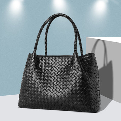 Bolso Tejido a Mano en Cuero Genuino - Bolsa Maternal con Compartimento Especial - Image 10