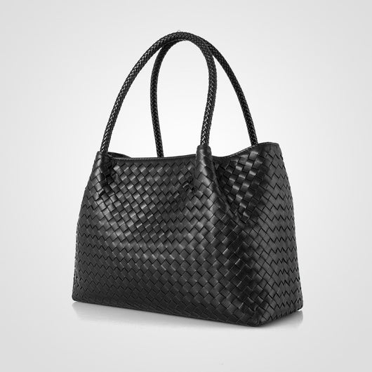 Bolso Tejido a Mano en Cuero Genuino - Bolsa Maternal con Compartimento Especial - Image 4