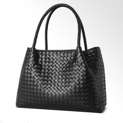 Bolso Tejido a Mano en Cuero Genuino - Bolsa Maternal con Compartimento Especial - Image 3