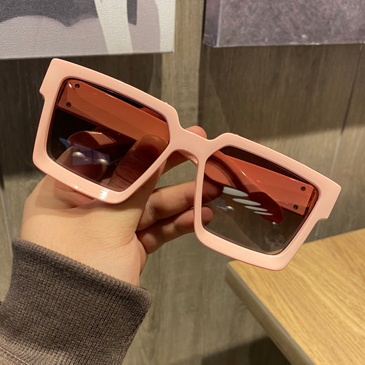 Gafas de Sol Oversized Hip-Hop Rojo Intenso - Estilo Urbano Trendy - Image 7