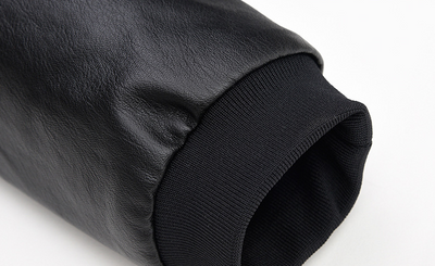 Chaqueta de Cuero para Motociclista con Cuello de Pie - Estilo Casual Masculino - Image 11