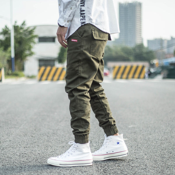 Pantalones Harem Slim Fit con Puño Ajustado