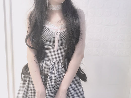 Vestido Niña Cuadros con Lazos y Volantes de Encaje - Estilo Romántico - Image 9