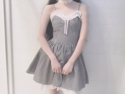 Vestido Niña Cuadros con Lazos y Volantes de Encaje - Estilo Romántico - Image 10