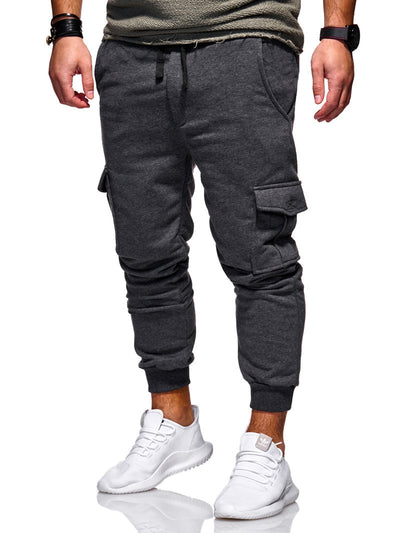 Pantalones de Chándal Casual con Bolsillos y Drapeado Moderno para Hombre - Image 10