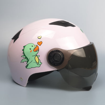 Casco de Seguridad Infantil para Auto Eléctrico - Gris, Uso Todo Año - Image 21