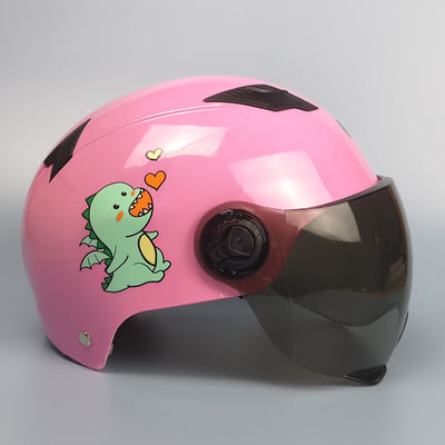Casco de Seguridad Infantil para Auto Eléctrico - Gris, Uso Todo Año - Image 3
