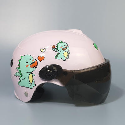 Casco de Seguridad Infantil para Auto Eléctrico - Gris, Uso Todo Año - Image 9