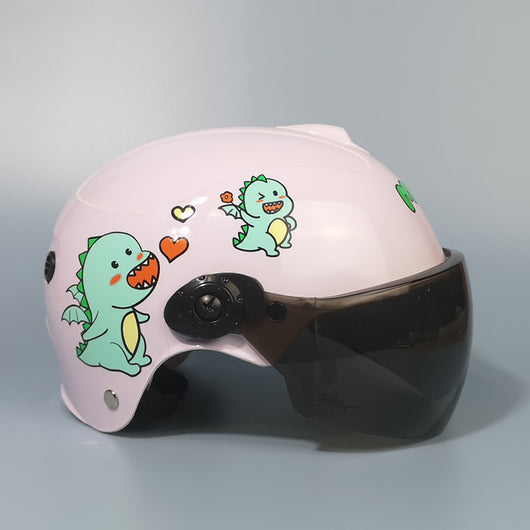 Casco de Seguridad Infantil para Auto Eléctrico - Gris, Uso Todo Año - Image 9