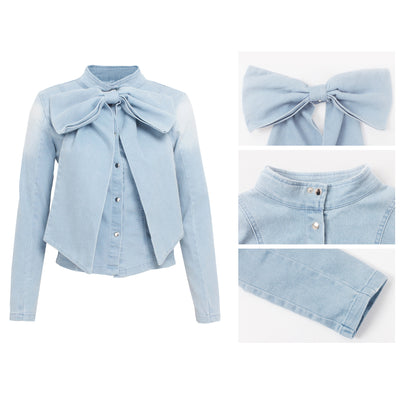Chaqueta Denim Manga Larga Sexy Estilo Europeo Americano para Mujer - Image 20