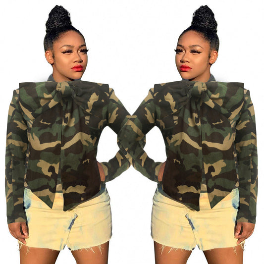 Chaqueta Denim Manga Larga Sexy Estilo Europeo Americano para Mujer - Image 2