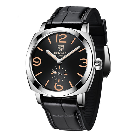 Reloj Mecánico Casual con Espiral Trasparente y Hebilla de Coronas - Image 6