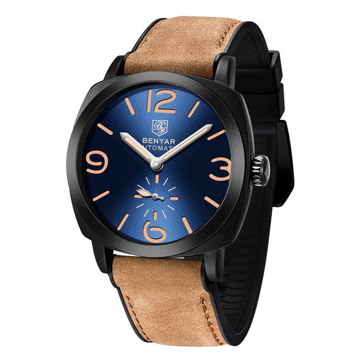 Reloj Mecánico Casual con Espiral Trasparente y Hebilla de Coronas - Image 4