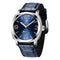 Reloj Mecánico Casual con Espiral Trasparente y Hebilla de Coronas