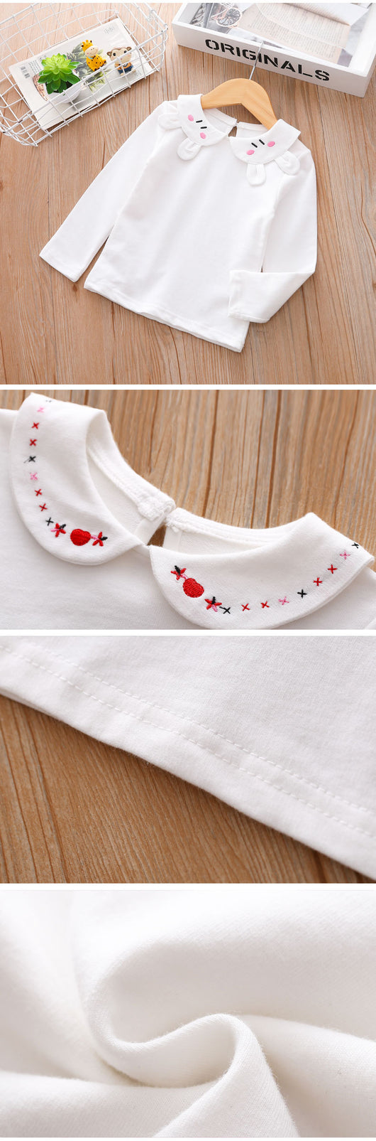 Camiseta Manga Larga Niña Cuello Muñeca - Image 8