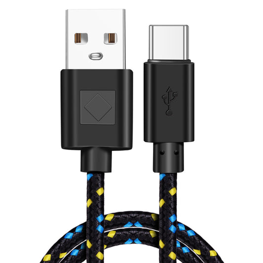 Cable USB Tipo-C Trenzado de Nylon para Carga Rápida y Transferencia de Datos
