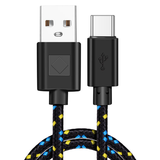 Cable USB Tipo-C Trenzado de Nylon para Carga Rápida y Transferencia de Datos