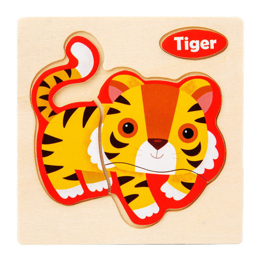 Puzzle 3D Educativo Infantil con Animales y Vehículos para Jardín de Niños - Image 4