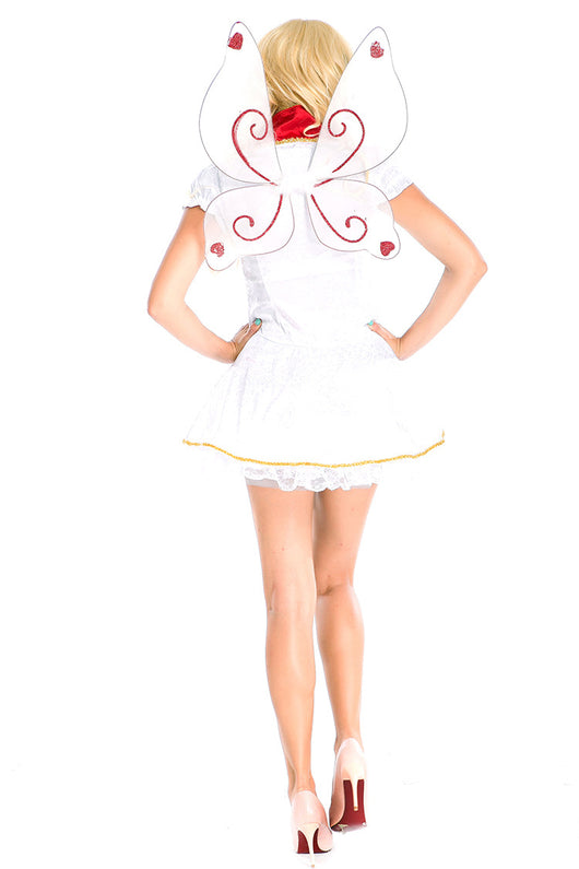 Disfraz de Mariposa Rosa con Alas - Traje de Ángel Mascarada - Image 2