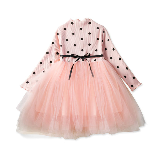Vestido Infantil con Lunares y Detalle de Cuerda Flotante - Image 4