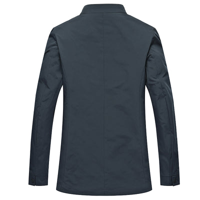Chaqueta Ejecutiva para Hombre con Cuello de Pie y Cierre Deportivo - Image 3