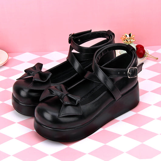 Zapatos Princesa Plataforma Baja con Lazo Lolita - Image 3