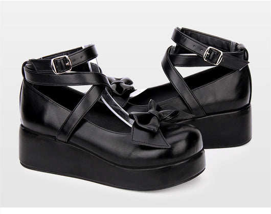 Zapatos Princesa Plataforma Baja con Lazo Lolita - Image 5