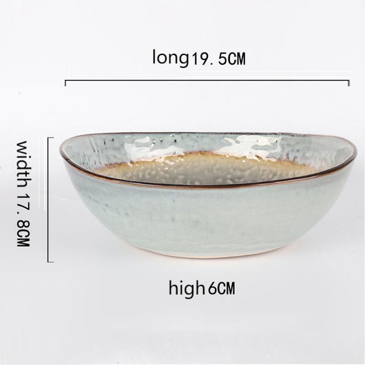 Plato y Taza de Cerámica Japonesa Estilo Retro con Efecto Craquelado - Image 14
