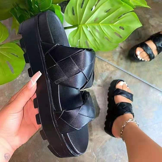 Sandalias de Plataforma con Tejido Transpirable - Image 3