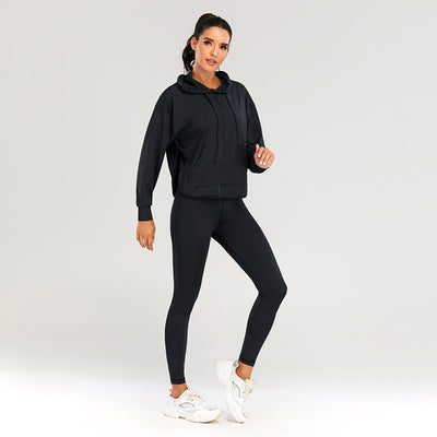 Conjunto Deportivo Yoga Otoño Invierno Mujer - Traje Deportivo Liso Estilo Europeo - Image 8