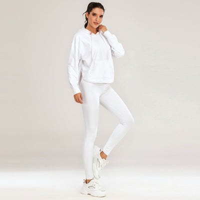 Conjunto Deportivo Yoga Otoño Invierno Mujer - Traje Deportivo Liso Estilo Europeo - Image 6