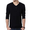 Suéter Hombre Cuello V Slim Fit Color Sólido Base Térmica