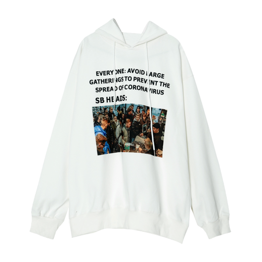 Sudadera Estampada con Capucha Unisex Estilo Europeo - Diseño de Letras para Parejas - Image 3