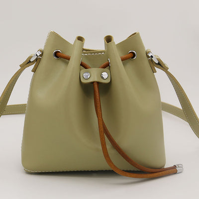 Bolso Bucket de Cuero Cosido a Mano - Image 5