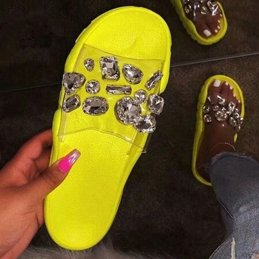 Sandalias Dama Verano Cristal Brillante con Detalles Glitter - Image 11