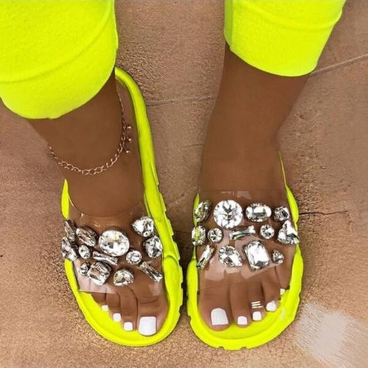 Sandalias Dama Verano Cristal Brillante con Detalles Glitter - Image 12