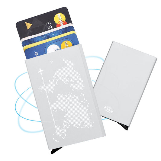 Billetera Metálica Anti-RFID con Estuche Automático Ultra Delgada - Image 2