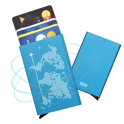 Billetera Metálica Anti-RFID con Estuche Automático Ultra Delgada - Image 3