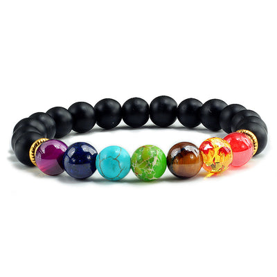 Pulsera de Parejas con Piedras Volcánicas y Ojo de Tigre - Chakras Equilibrados - Image 7