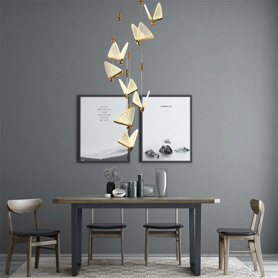 Lámpara Colgante de Mariposas LED para Decoración de Habitación - Image 3